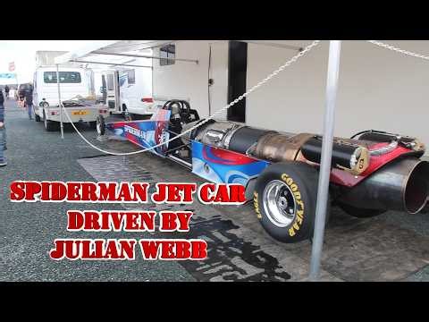SPIDERMAN JET DRAGSTER RUN