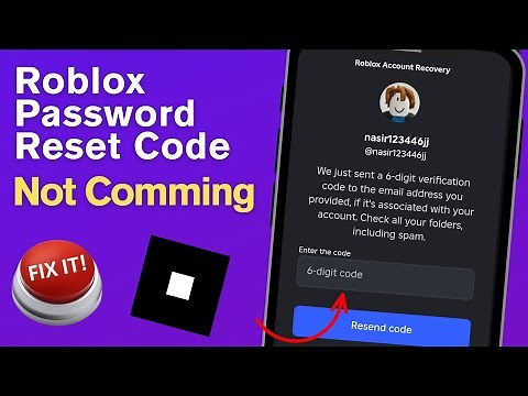 Roblox Password Reset Code Not Coming | Fix Roblox Verification Code Problem (2025)