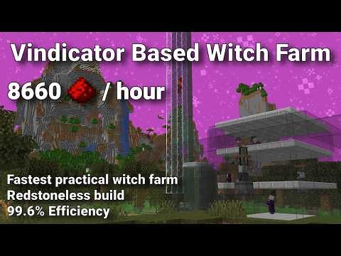 Finishing the Journey of Witch Farms (Java 1.21+; 99.6% Efficiency)
