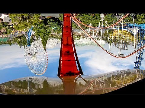 Riding Looping Star Roller Coaster! Multi Angle 4K POV Nagashima Spaland Japan