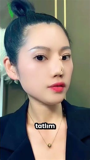 My mom cut off her nose with scissors 😱✂️