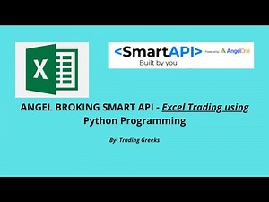 8. Angel Broking Smart Api Algotrading using ms-excel - Angel Broking Api
