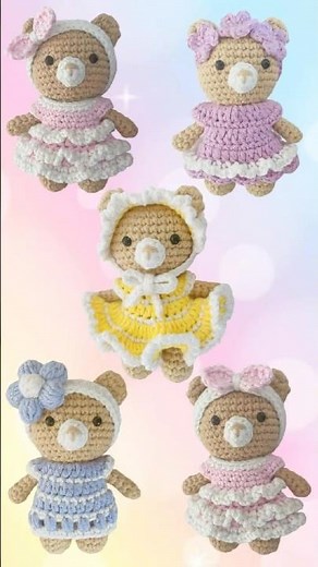 Crochet Costume Change Bear | Easy Crochet Amigurumi for Beginners | LoopMap DIY | Creative Gift