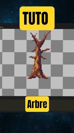 TUTORIAL: How to make a tree easily 🌳 #tree #tutorials #aseprite #pixelart #pixel #retroart