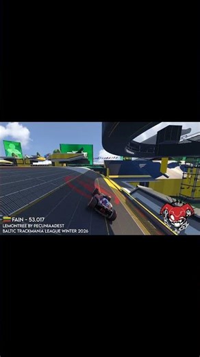 faiN top4 (53.017) Lemontree by pecuniaadest | Baltic Trackmania League #trackmania #esports #clips