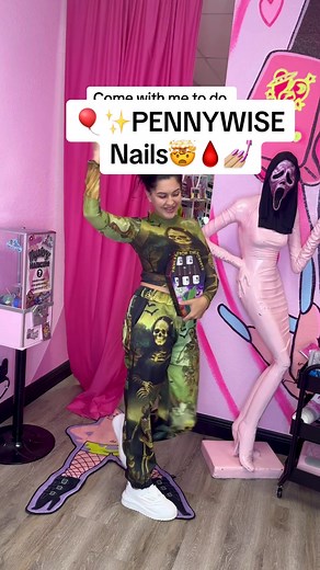 Spooky Pennywise Nail Art Tutorial for Halloween