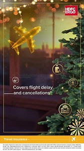 ✈️ Holidays are calling! Secure your travel plans with HDFC ERGO Travel Insurance. 🌍 Starting at just ₹241*, enjoy peace of mind this festive season. 🎄✨ | HDFC ERGO General Insurance Company Limited