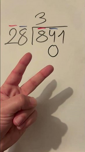 841 ÷ 28 = ?? 🧮 Practice two-digit division! #educationalshorts