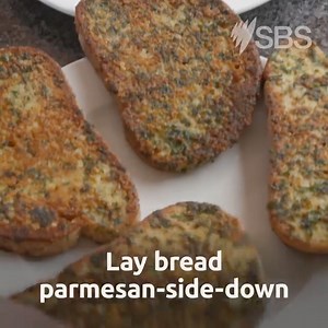 Bacon. Egg. Cheese. Fried. From The Food Vault: http://bit.ly/parmesan_egg_bacon | SBS Australia