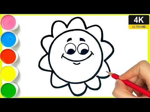 How to draw Sun drawing || how to draw smile sunrise sun drawing ☀️ || beautiful sun drawing By Arya