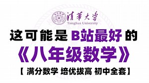 全88集【初中数学】B站最好的八年级数学课程！从初一到初三完整版课程，全程干货无废话，学完就是学霸！这还学不会，我退出教育圈！一个视频轻松学好初中数学！！