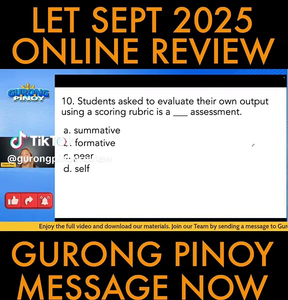 Tatak Gurong Pinoy: Review para sa LET at Napolcom