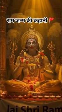 🚩 Ram Navami Special. 1 Minute Ram Janm Story🔥 Jai Shri Ram 🙏|| #lordrama #ramchandra #shorts #viral