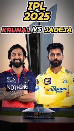 Stats don't lie! 🔥 Krunal or Jadeja—who owns the IPL? 🏏#ipl #cricket #csk #rcb
