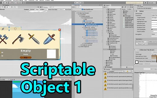 Scriptable Object 1 | Enum | Unity3D开放项目
