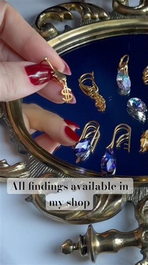 DIY Gold Earrings in Seconds! ✨ No Tools Needed