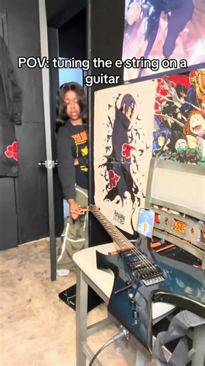 The e string is dangerous.. #guitar #fyp #viral #guitartuning #funny