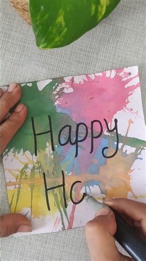 Holi Special Drawing 🌈✨ | Festival of Colors Art #holiart #holispecial
