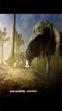 This is a rare video of a Tyrannosaurus rex laying eggs. #animals #dinosaur