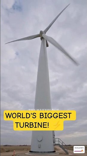 Inside the World's Biggest Wind Turbine Construction Project 🌬️ | Engineering Marvel #shorts