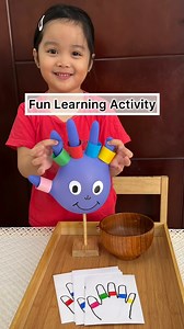 750K views · 3.4K reactions | Match and put the ring on!邏 #happyfia #playandlearn #learningisfun #funlearningexperience #homeactivities #preschoolers #happykids #learningthroughplay #activityforkids #preschoollife #learningtogether #learning #kidscrafts #activities #playtime #funlearningactivities #finemotorskills #finemotoractivity #finemotordevelopment #HappyKids | BABEE FIA | Facebook