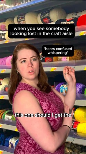 virginia k. knits & more on Instagram: "i love helping people in the craft store like it’s my job (it’s not my job) #funny #meme #knitting #crafting knitter knittingcircle stitch #artsandcraftsmovement artsandcrafts artsandcraftsmovement knitknitknit silly yarnaddict fiberart crochetersofinstagram fingeringweightyarn yarnaddict skit fblifestyle craftstore skein yarn wipwednesday coworker entitled crafterofinstagram"