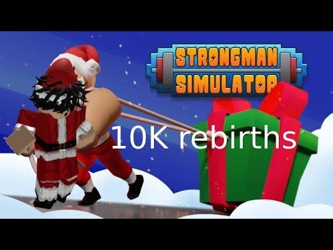 10 000 rebirths on Strongman Simulator