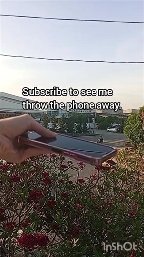 Throwing phones away on the roof.