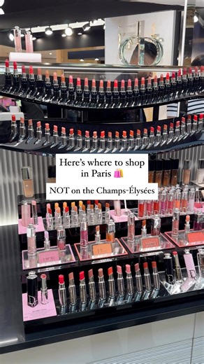 Here’s where to shop in Paris: Most tourists make the mistake of associating shopping in Paris with the Avenue des Champs-Élysées. But there are other better shopping options than this iconic street. Save this list ⬇️ 1. ICONIC DEPARTMENT STORES: 📍Galeries Lafayette Haussmann 📍Printemps Haussmann 📍La Samaritaine 📍Le Bon Marché 2. AVENUE MONTAIGNE: If you want luxury shopping, this is where you’ll find iconic luxury brands like Chanel and Dior. 3. COVERED PASSAGES: The covered passages in Par