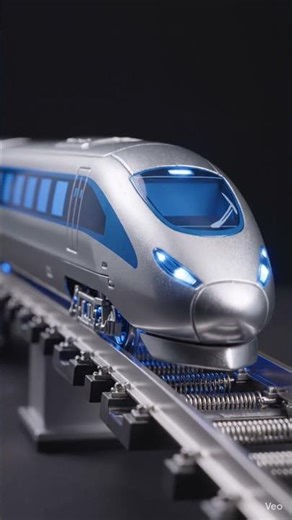 magnetic lavitation concept and toy train