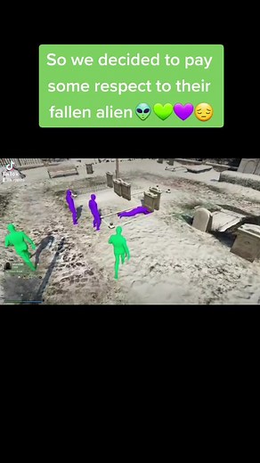 Green Gang vs Purple Gang Alien Wars in GTA 5
