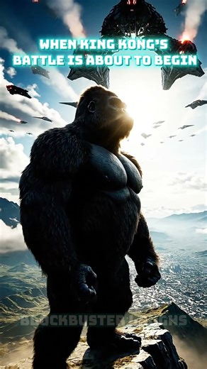WHEN KING KONG’S BATTLE IS ABOUT TO BEGIN#KingKong#AlienInvasion#EpicBattle