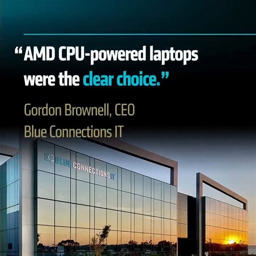 Blue Connections ITは、性能と持続可能性の両立にトレードオフは不要で、賢明な計画が鍵だと発見しました。ノートPCの買い替えは単なるアップグレードではなく、効率化・保守コスト削減・ビジネス改善への一歩です。詳細はこちら → https://bit.ly/46M3yib | AMD