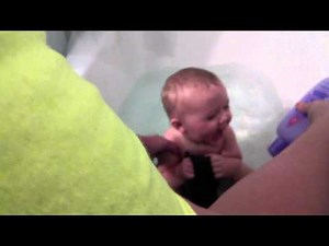 Baby laughing at fart sounds!