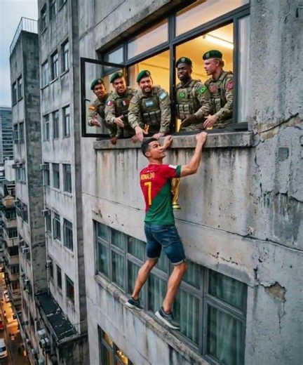 Ronaldo tried to run away with the World Cup, but he didn’t make it! 😂🏆” #