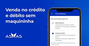 Receber por cartão de crédito e débito sem maquininha | Asaas
