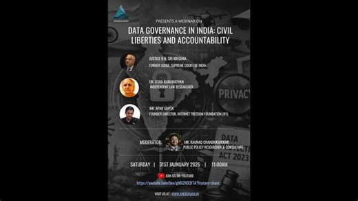 Data Governance in India: Civil Liberties and Accountability | Raunaq Chandrashekar