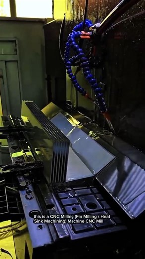 High Precision CNC Milling Process | Aluminum Heat Sink Manufacturing
