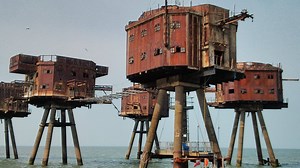 201K views · 748 reactions | These abandoned sea forts were constructed in 1942 to protect the shores of Kent, and famously taken over as pirate radio stations in the 1960s and 70s. | Atlas Obscura | Facebook
