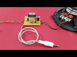 Make Simple Audio Amplifier with ic TA7222