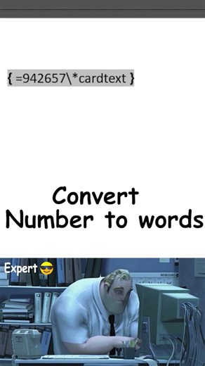 Convert Numbers to Words in Word