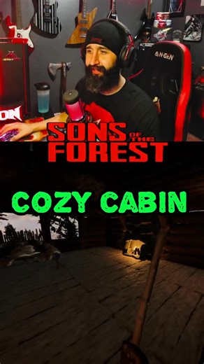 37K views · 1.7K reactions | Sons Of The Forest gameplay. The cabin is looking good. Gotta work on the storage area and roof next. Follow for more of this survival simulator game! #sonsoftheforest #simulatorgames #survivalgames #gameplay #build | Nick Lyon | Facebook