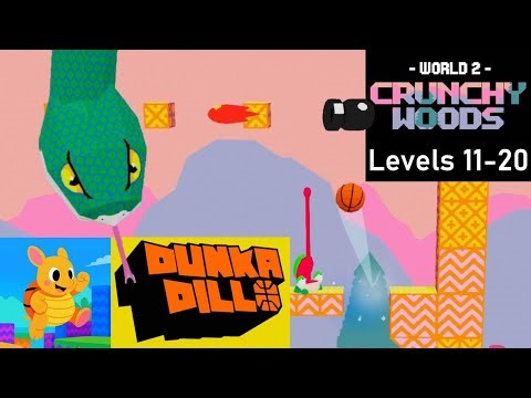 Dunkadillo - World 2 Levels 11-20 + Cards Walkthrough