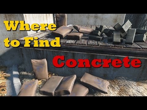 Where to Find Concrete - Fallout 4 Tips & Tricks Ep. 2