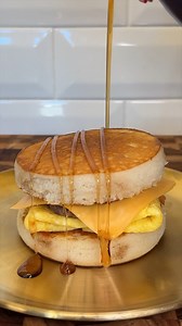 Homemade McGriddle hack 🥞 #food #recipe #satisfying | Cooking With Kyle