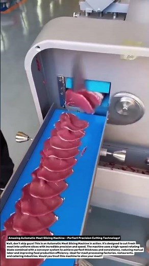 Amazing Automatic Meat Slicing Machine – Perfect Precision Cutting Technology!.