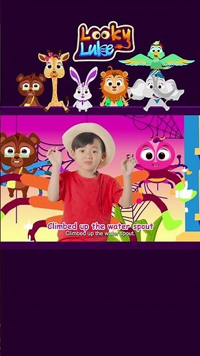 Learn Colors with The Itsy Bitsy Spider | Animated Nursery Rhymes