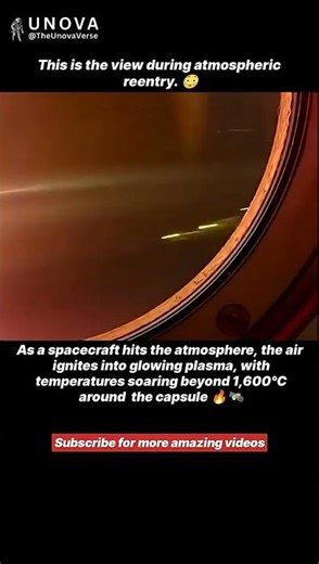What Astronauts See During Atmospheric Reentry 😳