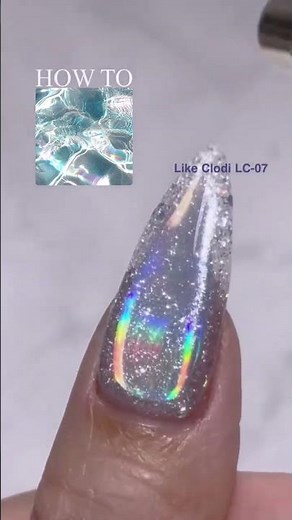 CLODI How To make a Glass Nail with CLODI's Paster Dew collection