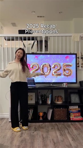 Elaine Park on Instagram: "This is your sign to do a 2025 recap presentation! It’s actually so nice to go back and see everything that happened this year❤️ #2025 #friends #recap"
